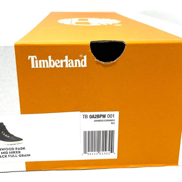 💖MEGA SALE💖Timberland Ashwood Park Hiker Mid  Black Men    TB0A2BPW 001 - Picture 8 of 9